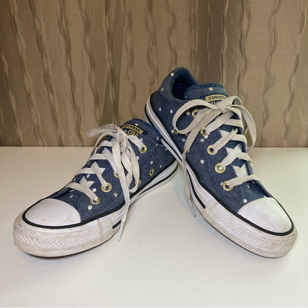 Converse CT All Star Madison Women's 5.5 Blue Little White Polka Dot 560688C